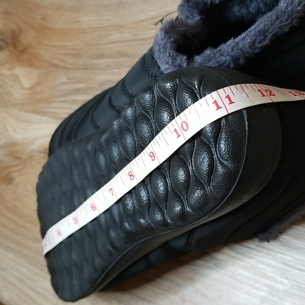 Boojoy BJ Black Winter Slip On Snow Boots Size 11.5 - Picture 10 of 11
